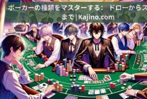 ポーカーの種類をマスターする： ドローからスタッドまで|Kajino.com