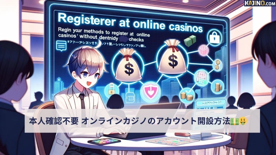 本人確認不要 オンラインカジノのアカウント開設方法💵🤑